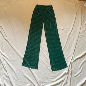 Zara Teal Velvet Trousers